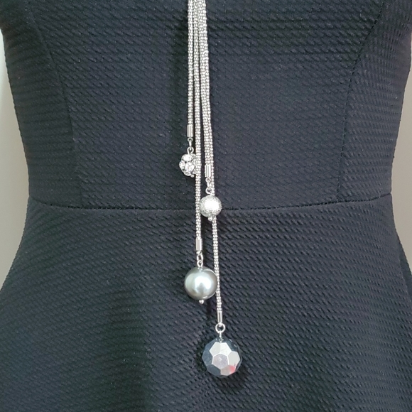 Lia Sophia Silver Tone Multi Strand Necklace - Picture 7 of 7